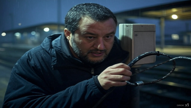 Un tentativo ridicolo di Salvini di scaricare lo sfacelo delle ferrovie su fantasmi sabotatori cercando di salvare se stesso e i manager delle ferrovie. Faranno finta di crederci i suoi sostenitori imbesuiti ma chi lavora sulle linee, chi viaggia sui treni sa bene di chi è la responsabilità della situazione.