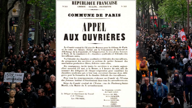 Il 18 Marzo 1871 gli operai parigini proclamarono il loro governo. Il nemico giurato del capitale era comparso potente ed aveva dimostrato che poteva gestire una società senza sfruttamento.